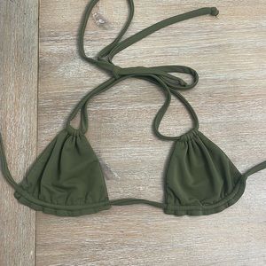 Mora army green bikini top